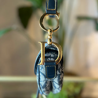 CHRISTIAN DIOR Diorissimo Jacquard Saddle Bag