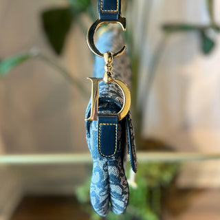 CHRISTIAN DIOR Diorissimo Jacquard Saddle Bag