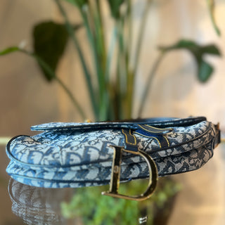 CHRISTIAN DIOR Diorissimo Jacquard Saddle Bag