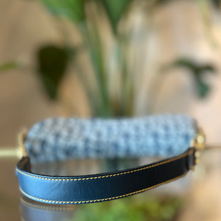 CHRISTIAN DIOR Diorissimo Jacquard Saddle Bag