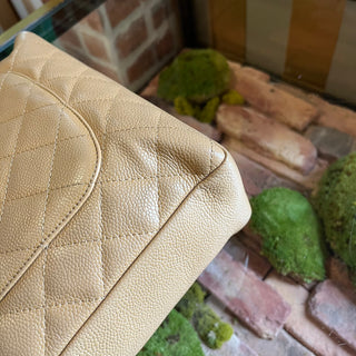 CHANEL Petite Shopping Tote PST Beige Caviar Leather Tote