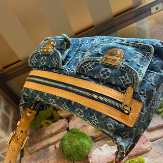 LOUIS VUITTON Baggy PM Blue Denim Monogram Shoulder Bag