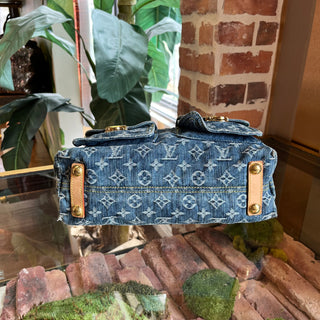 LOUIS VUITTON Baggy PM Blue Denim Monogram Shoulder Bag