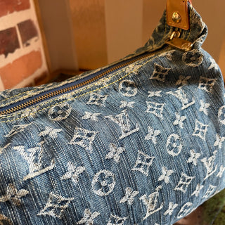 LOUIS VUITTON Baggy PM Blue Denim Monogram Shoulder Bag