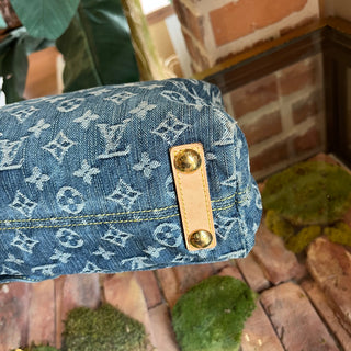 LOUIS VUITTON Baggy PM Blue Denim Monogram Shoulder Bag