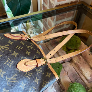 LOUIS VUITTON Petite Bucket Brown Monogram Canvas Bucket Bag