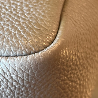 PRADA Double Zip Camera Bag Gray Leather Crossbody Bag