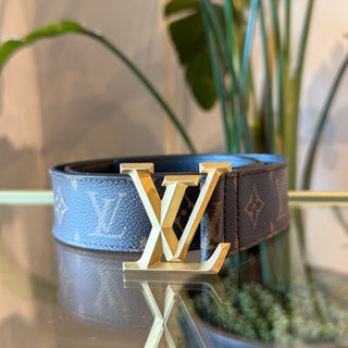 LOUIS VUITTON Monogram Initiales Belt 90/36