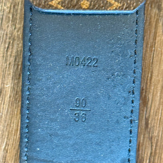 LOUIS VUITTON Monogram Initiales Belt 90/36