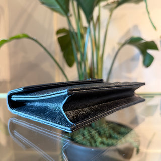 SAINT LAURENT Monochrome Cassandre Envelope Wallet on Chain
