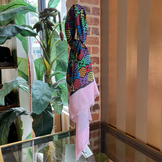 GUCCI GG Psychedelic Modal Silk Printed Scarf