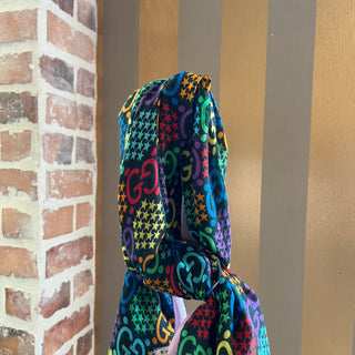 GUCCI GG Psychedelic Modal Silk Printed Scarf