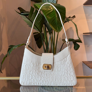 BRAHMIN Esme Sea Salt Carman Leather