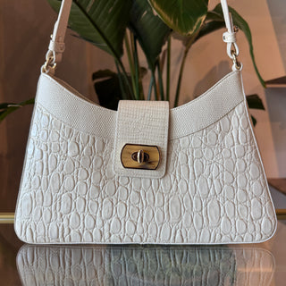 BRAHMIN Esme Sea Salt Carman Leather