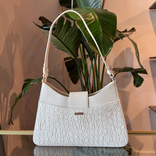 BRAHMIN Esme Sea Salt Carman Leather