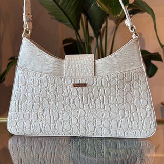 BRAHMIN Esme Sea Salt Carman Leather