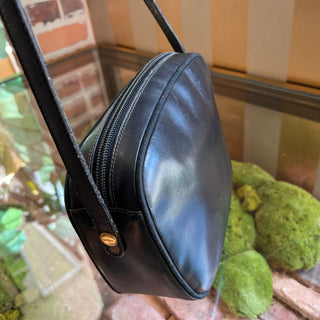 SALVATORE FERRAGAMO Vintage Black Leather Vera Bow Crossbody