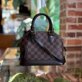LOUIS VUITTON Alma BB Brown Damier Ebene Handbag