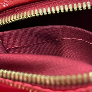 LOUIS VUITTON Summit Drive Red Monogram Vernis Satchel