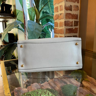 PRADA Soft Triple Pocket Argilla Saffiano Leather Tote
