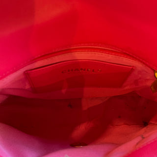 CHANEL Twist Your Buttons Flap Small Pink Quilted Caviar Crossbody
