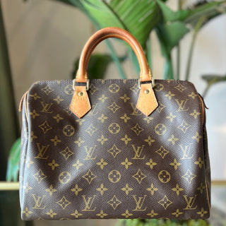 LOUIS VUITTON Speedy 30 Monogam Canvas Satchel Bag