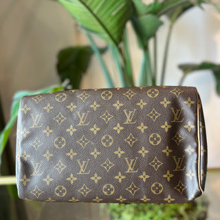 LOUIS VUITTON Speedy 30 Monogam Canvas Satchel Bag