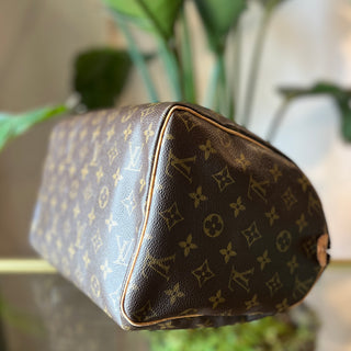 LOUIS VUITTON Speedy 30 Monogam Canvas Satchel Bag