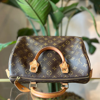 LOUIS VUITTON Speedy 30 Monogam Canvas Satchel Bag