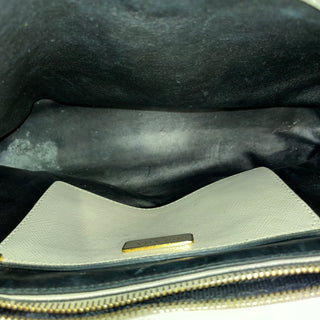 PRADA Soft Triple Pocket Argilla Saffiano Leather Tote
