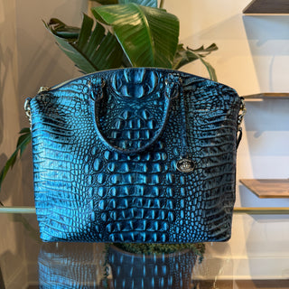 BRAHMIN Duxbury Blue Satchel