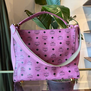 MCM Corina Visetos Shoulder Bag
