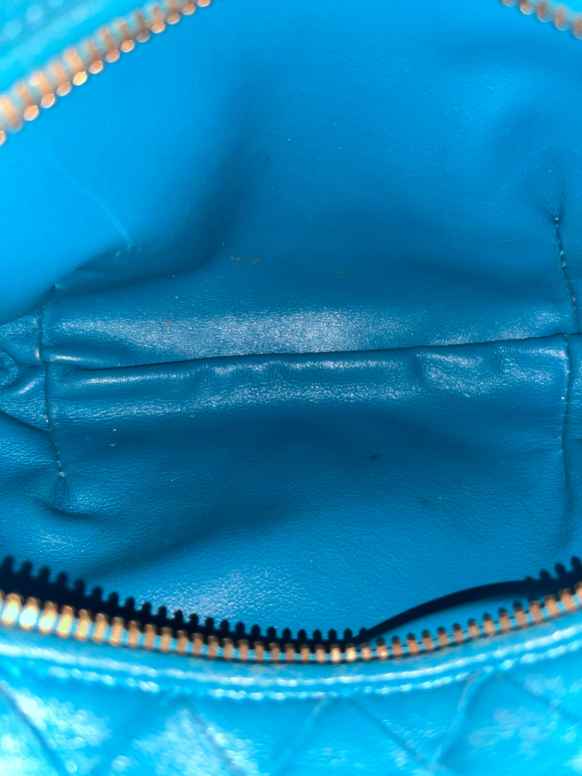 BOTTEGA VENETA Blue Intrecciato Leather Mini Jodie Hobo