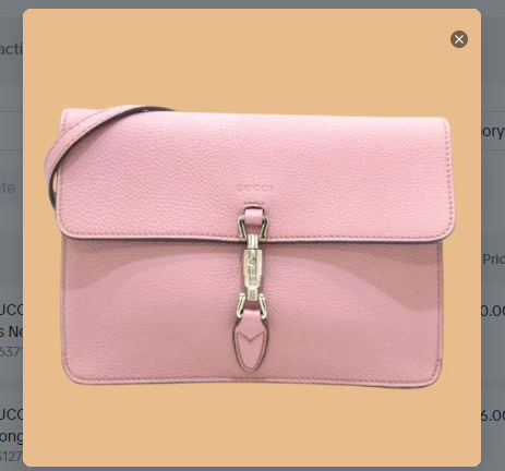 GUCCI Light Pink Leather New Jackie Shoulder Bag