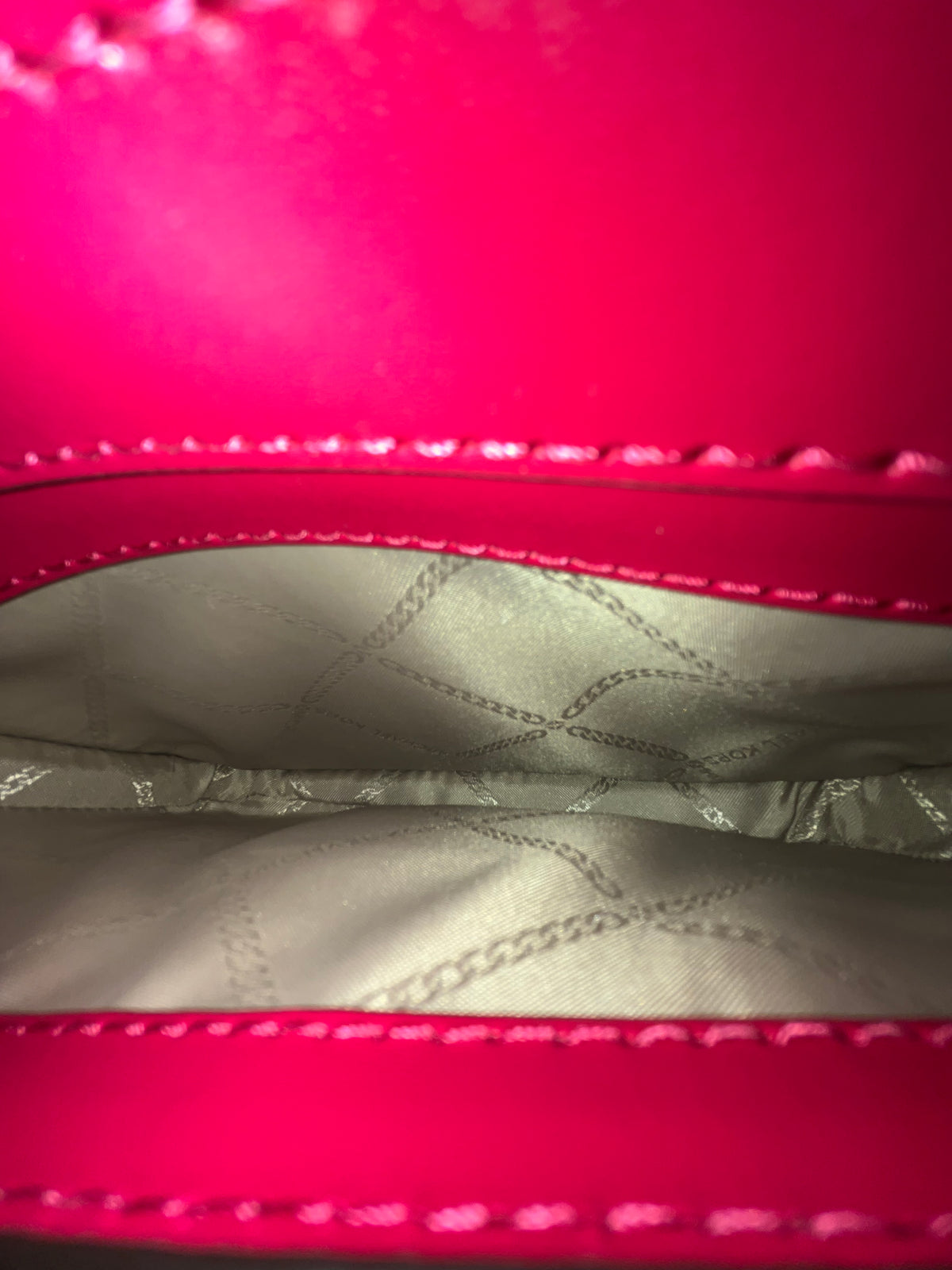 Michael Kors Pink Leather Color Block Shoulder Bag