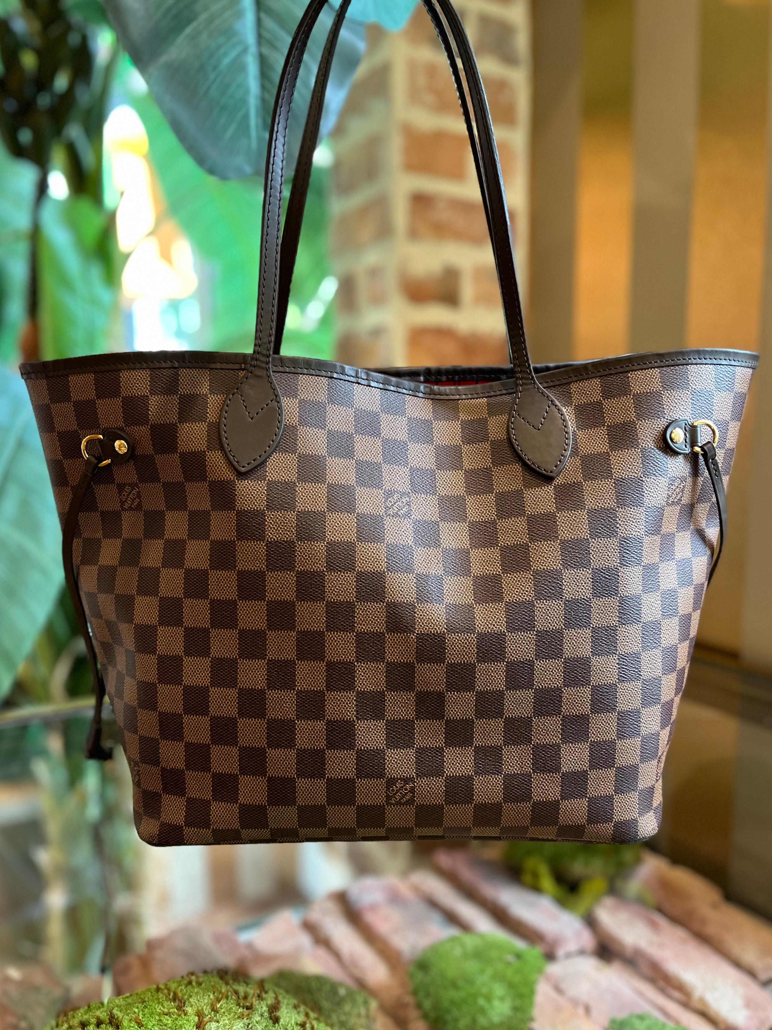 LOUIS VUITTON NEVERFULL MM Damier Ebene Tote bag No.1361