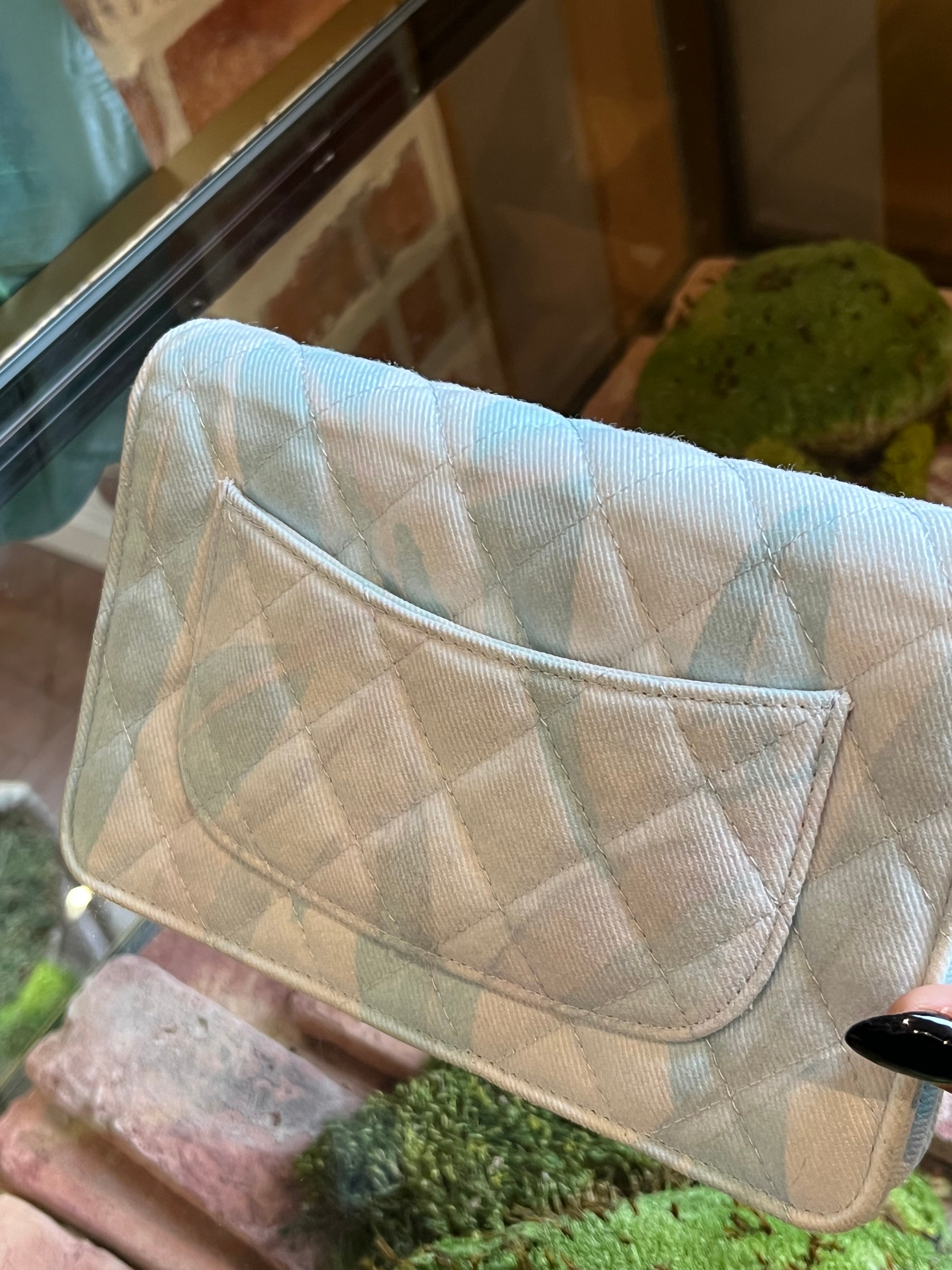 CHANEL Blue Denim Wallet-on-the-chain WOC Crossbody Flap Bag - Preloved Lux  Canada