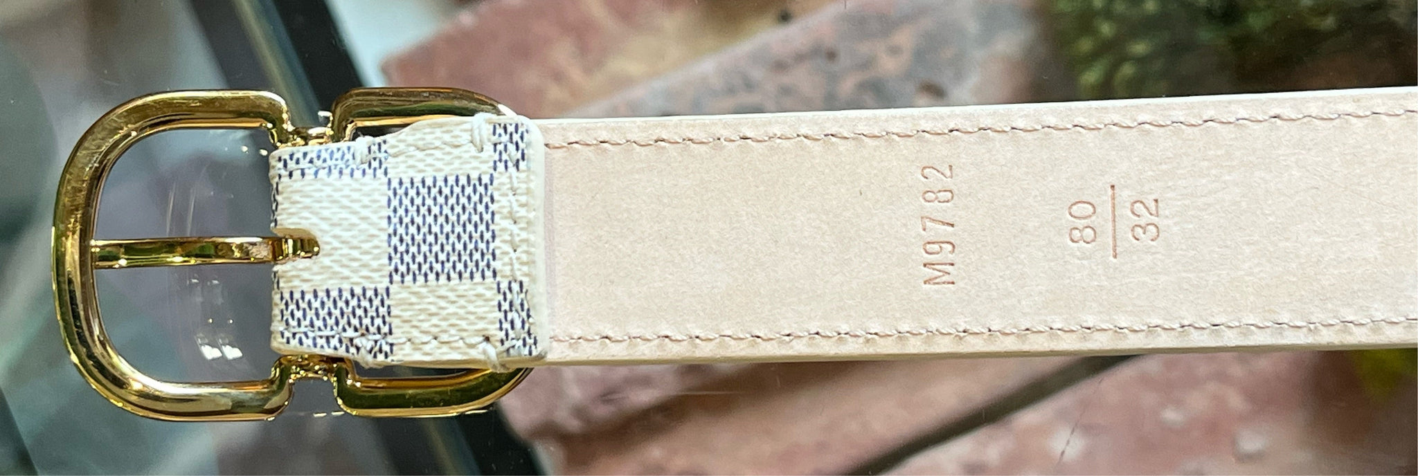 mini monogram belt