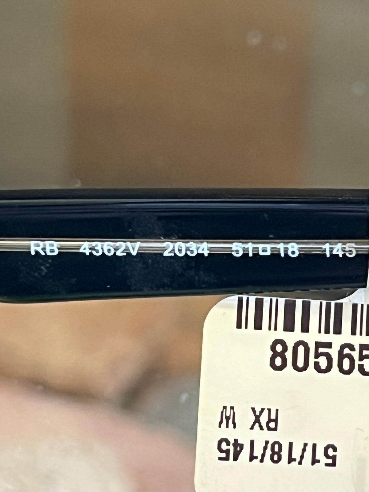 Ray-Ban Black RB4326V Eyeglasses