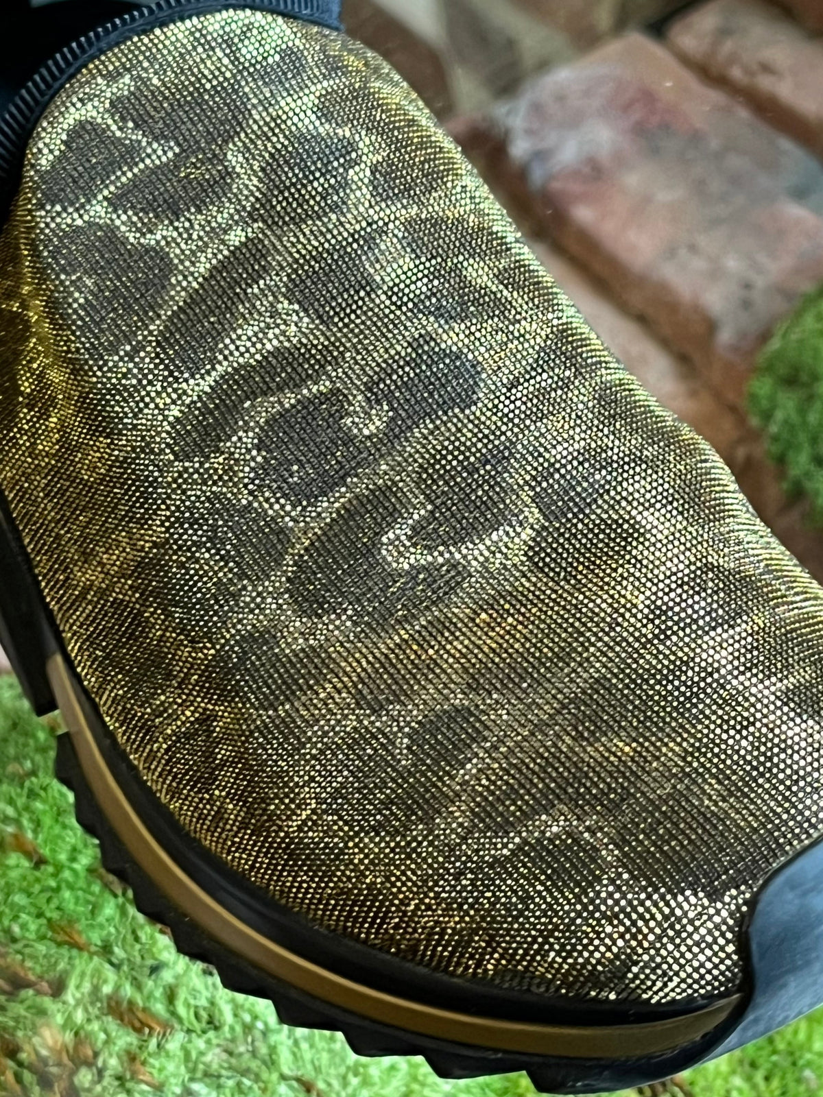 Dolce &amp; Gabbana Gold Glitter Leopard Sorento Sneakers SZ 37