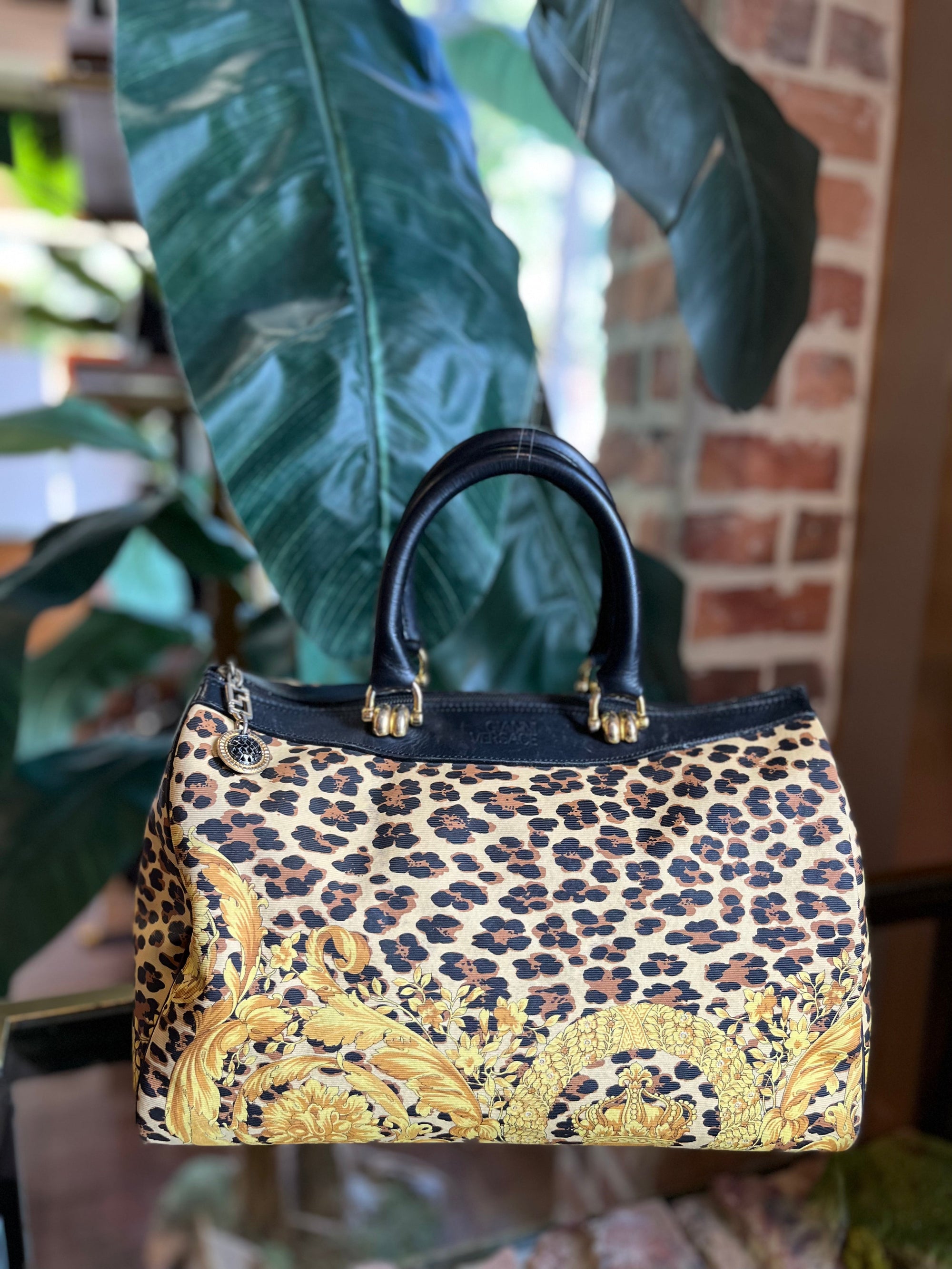 Versace, Bags, Versace Baroque Cheetah Duffle Bag