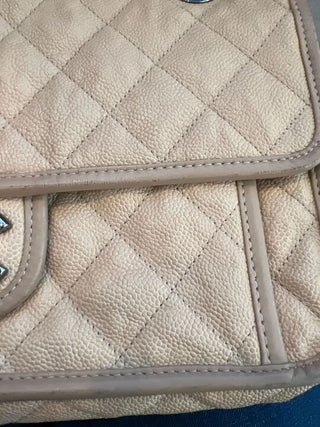 CHANEL Beige French Riviera Flap Bag