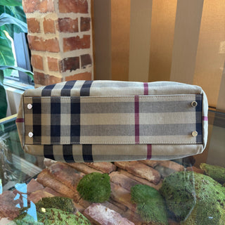 BURBERRY Vintage Nova Check Boston Satchel Bag