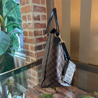 LOUIS VUITTON Damier Canvas Belmont MM Bag