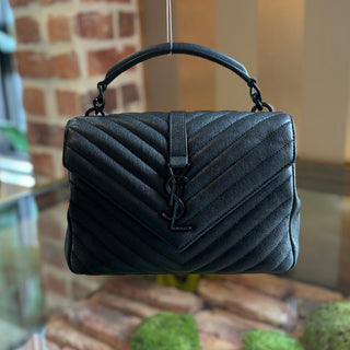 SAINT LAURENT Black College Crossbody