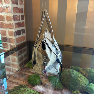 BURBERRY Vintage Nova Check Boston Satchel Bag