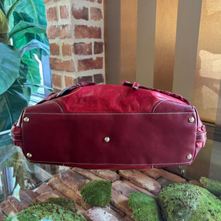 GUCCI Red Leather Sabrina Satchel