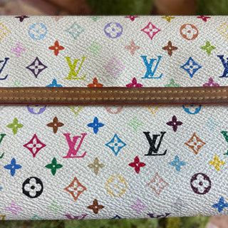 LOUIS VUITTON White Monogram Multicolore Porte-Tresor International Wallet
