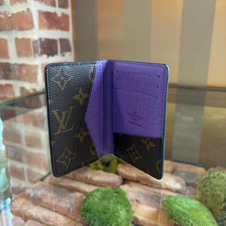 LOUIS VUITTON Pocket Organizer Purple Wallet