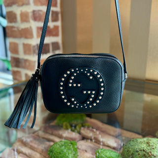 GUCCI Small Studded Soho Disco Bag